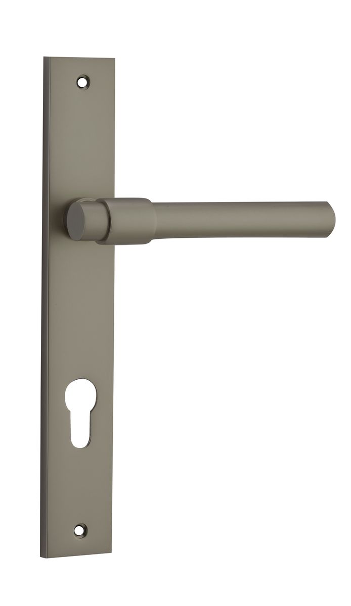16796E85 - Helsinki Lever - Rectangular Backplate - Graphite PVD - Entrance