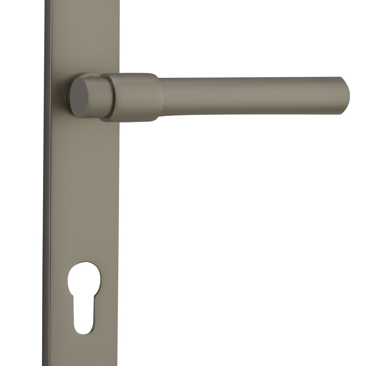 16796E85 - Helsinki Lever - Rectangular Backplate - Graphite PVD - Entrance