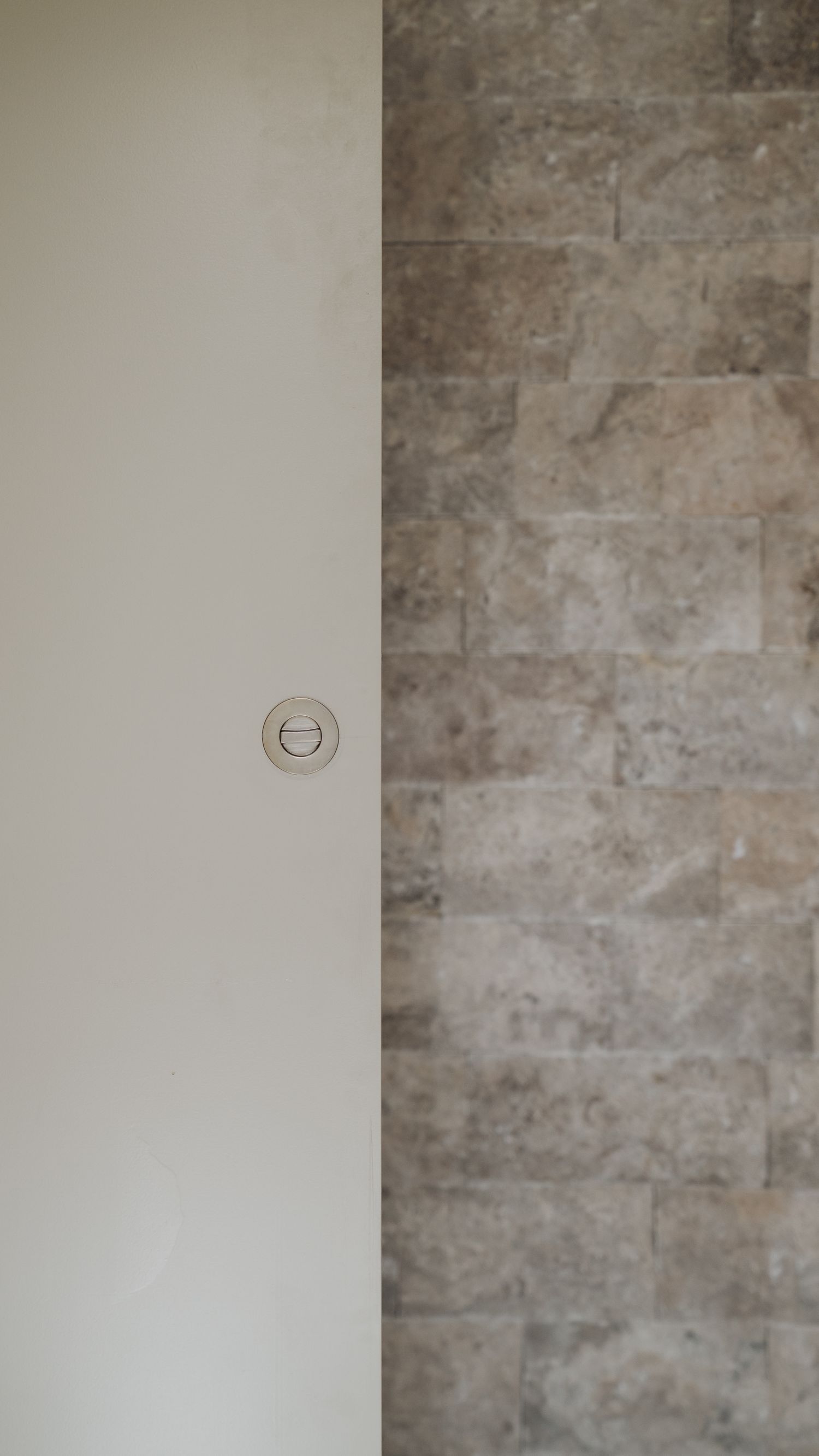 17182 - Round Sliding Door Pull Privacy Kit with Inbuilt Privacy Turn - Brushed Gold PVD - Privacy