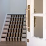 9348 - Sarlat Pull Handle on Backplate - Polished Nickel