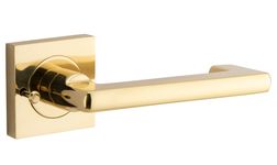 21170KIBPRIV60 - Baltimore Return Lever - Square Rose (Inbuilt Privacy) - Polished Brass - Privacy