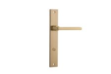 15702P85 - Baltimore Lever - Rectangular Backplate - Brushed Brass - Privacy