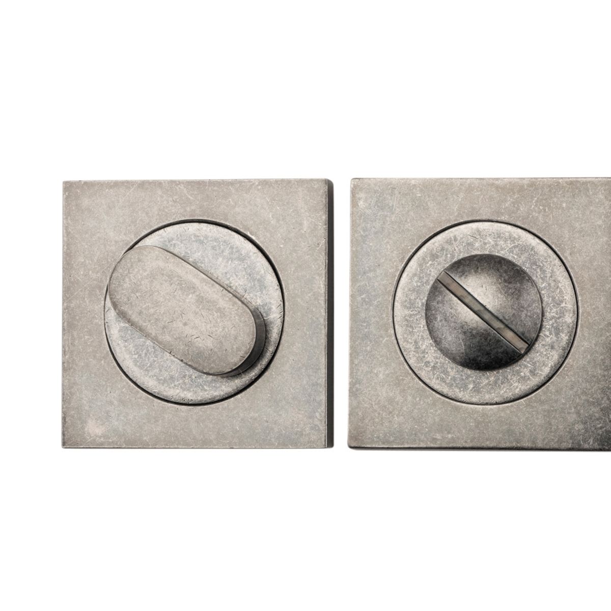 20037 - Privacy Turn - Square - Distressed Nickel