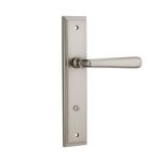14878P85 - Copenhagen Lever - Stepped Backplate - Satin Nickel - Privacy