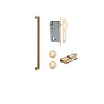 0491KENTR60KK - Berlin Pull Handle - 600mm Entrance Kit with Separate High Security Lock - Brushed Brass - Entrance