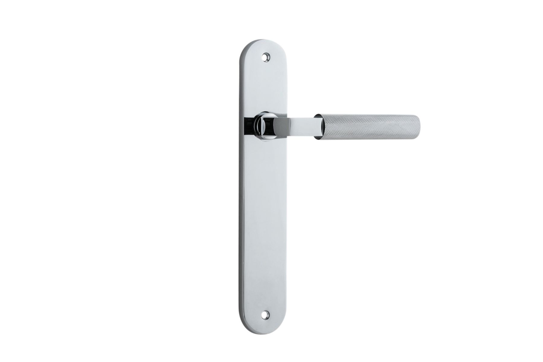 11768 - Brunswick Lever - Oval Backplate - Polished Chrome - Passage