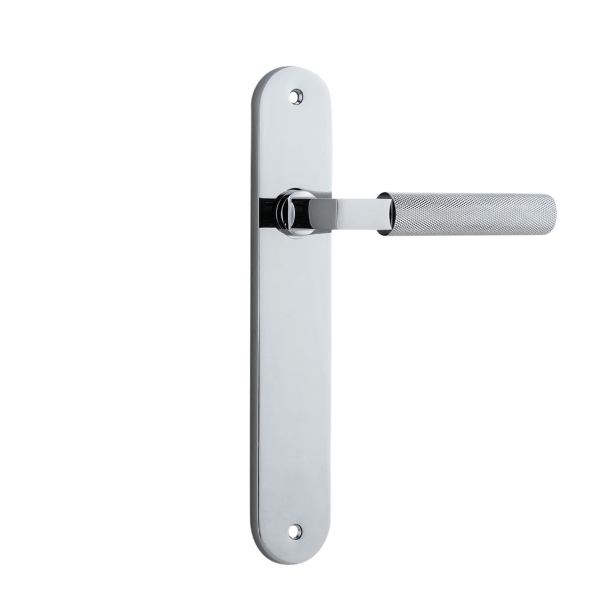 11768 - Brunswick Lever - Oval Backplate - Polished Chrome - Passage