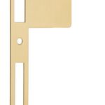 17140 - Extended 85mm Strikers - H198xW63mm - Brushed Gold PVD