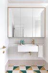 0453 - Berlin Lever - Round Rose - Brushed Brass - Passage