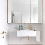 0453 - Berlin Lever - Round Rose - Brushed Brass - Passage