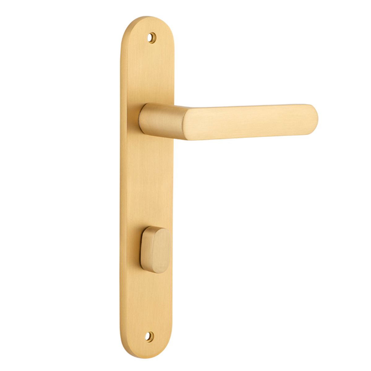 15364P85 - Osaka Lever - Oval Backplate - Brushed Brass - Privacy
