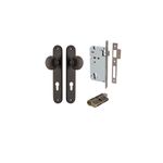 10832KENTR60KK - Paddington Knob - Oval Backplate Entrance Kit with High Security Lock - Signature Brass - Entrance