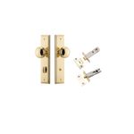 10338KPRIV60 - Paddington Knob - Stepped Backplate Privacy Kit with Privacy Turn - Polished Brass - Privacy