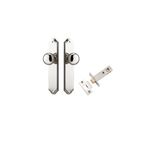 14328KPASS60 - Cambridge Knob - Shouldered Backplate Passage Kit - Polished Nickel - Passage