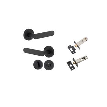 Bronte Lever - Round Rose Privacy Kit with Separate Privacy Turn