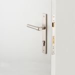 14896KENTR60KK - Helsinki Lever - Rectangular Backplate Entrance Kit with High Security Lock - Satin Nickel - Entrance