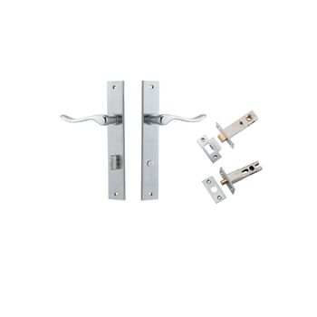Stirling Lever - Rectangular Backplate Privacy Kit with Privacy Turn