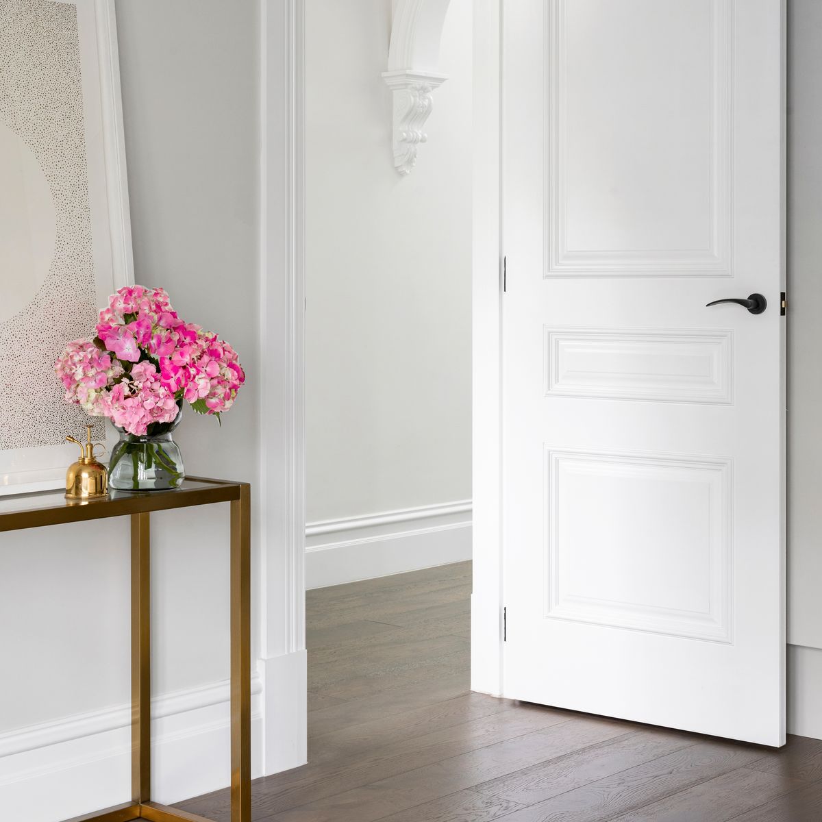 9223 - Oxford Lever - Round Rose - Matt Black - Passage