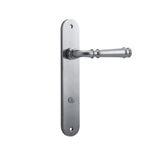12230P85 - Verona Lever - Oval Backplate - Brushed Chrome - Privacy