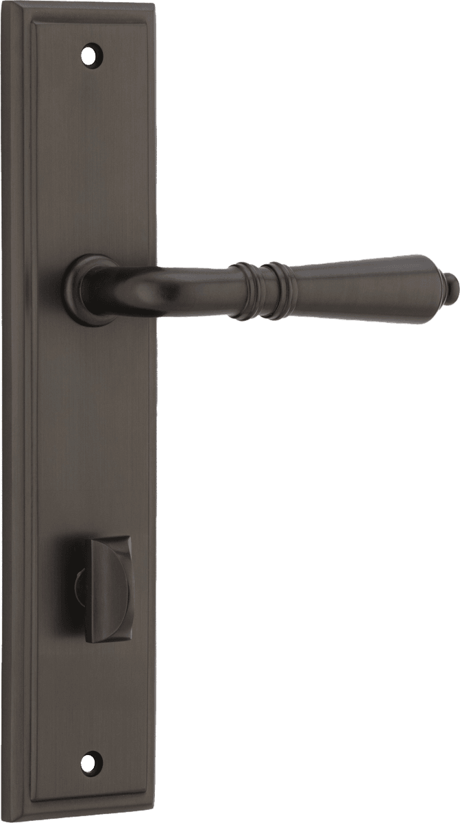 10736P85 - Sarlat Lever - Stepped Backplate - Signature Brass - Privacy