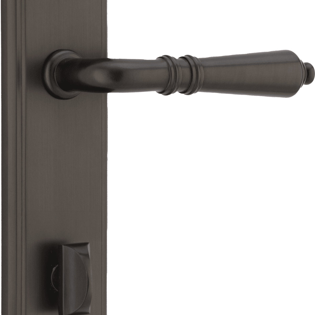 10736P85 - Sarlat Lever - Stepped Backplate - Signature Brass - Privacy