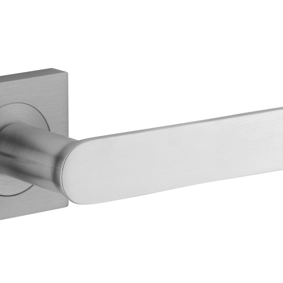 0405KIBPRIV60 - Bronte Lever - Square Rose Privacy Kit (Inbuilt Privacy) - Brushed Chrome - Privacy