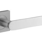 0405KIBPRIV60 - Bronte Lever - Square Rose Privacy Kit (Inbuilt Privacy) - Brushed Chrome - Privacy