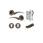 9221KENTR60KT - Oxford Lever - Round Rose Entrance Kit with Separate High Security Lock - Signature Brass - Entrance