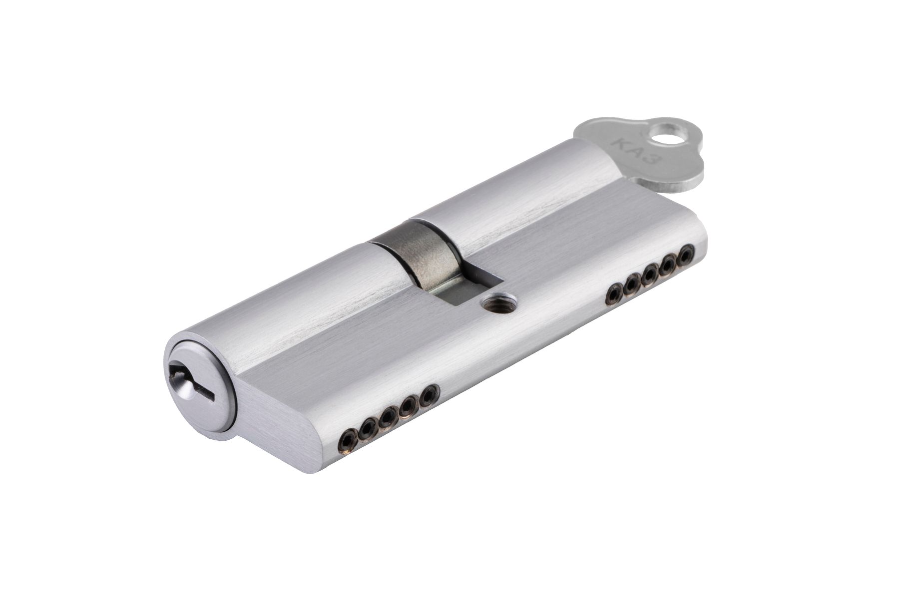 21656 - Euro Cylinder Dual Function 5 Pin - Brushed Chrome - Entrance