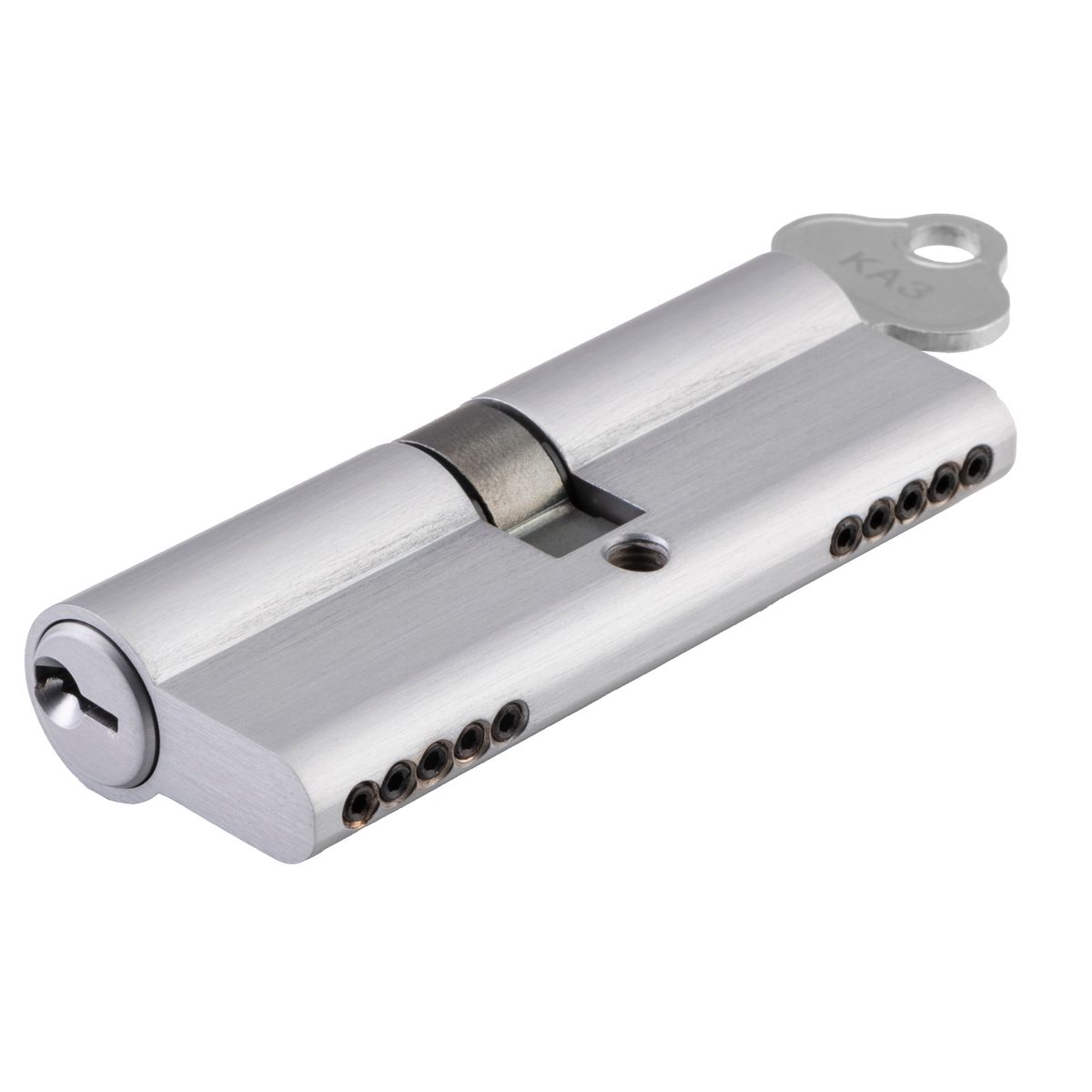 21656 - Euro Cylinder Dual Function 5 Pin - Brushed Chrome - Entrance