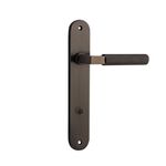 10768P85 - Brunswick Lever - Oval Backplate - Signature Brass - Privacy