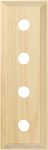 Quad Switch & Socket Wood Blocks - Classic Profile