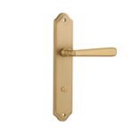 15374P85 - Copenhagen Lever - Shouldered Backplate - Brushed Brass - Privacy