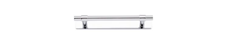 21004B - Helsinki Cabinet Pull with Backplate - CTC128mm - Polished Chrome