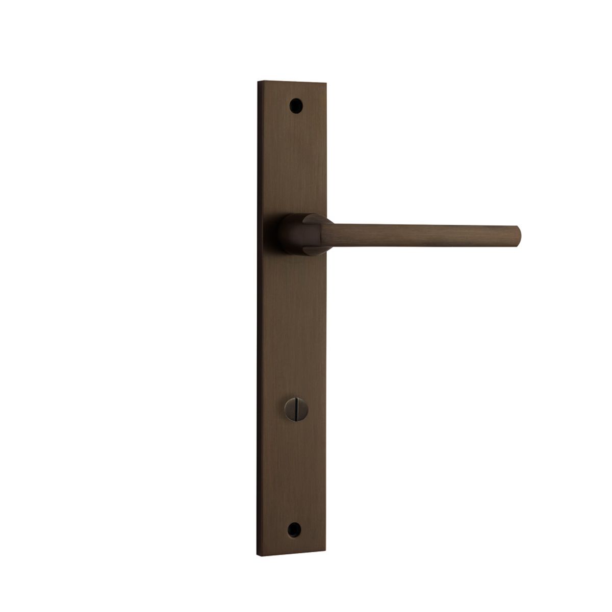 10702P85 - Baltimore Lever - Rectangular Backplate - Signature Brass - Privacy