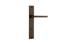 10702P85 - Baltimore Lever - Rectangular Backplate - Signature Brass - Privacy