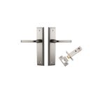 14744KPASS60 - Annecy Lever - Stepped Backplate Passage Kit - Satin Nickel - Passage