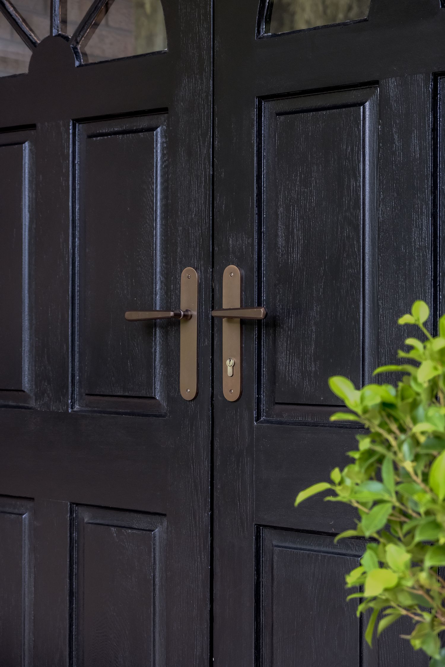 15376 - Copenhagen Lever - Oval Backplate - Brushed Brass - Passage