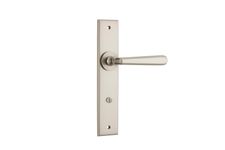 14880P85 - Copenhagen Lever - Chamfered Backplate - Satin Nickel - Privacy