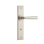 14880P85 - Copenhagen Lever - Chamfered Backplate - Satin Nickel - Privacy