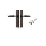10796KPASS60 - Brunswick Lever - Chamfered Backplate Passage Kit - Signature Brass - Passage