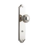 14330P85 - Guildford Knob - Shouldered Backplate - Polished Nickel - Privacy