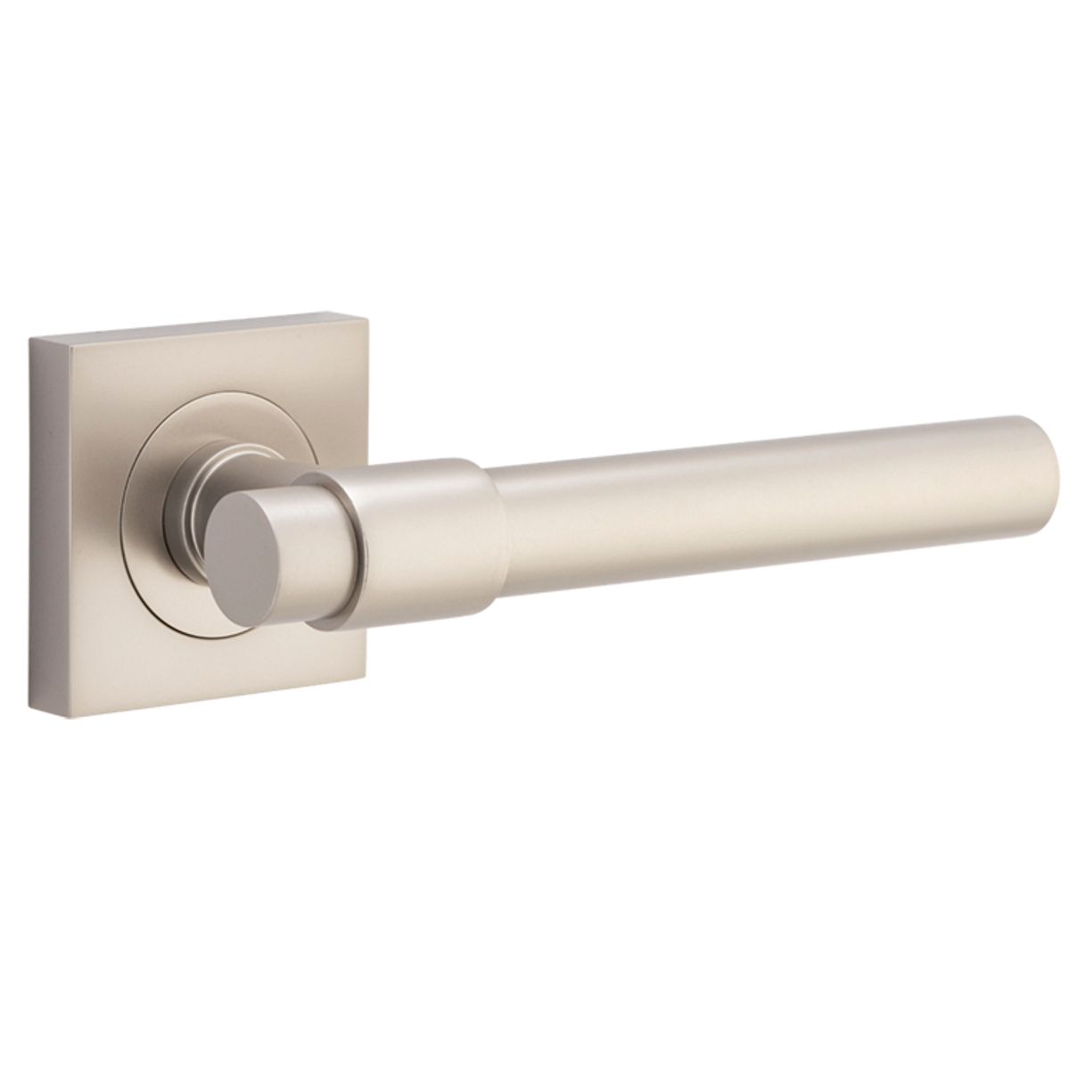 21209 - Helsinki Lever - Square Rose - Satin Nickel - Passage