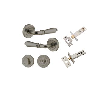 Sarlat Lever - Round Rose Privacy Kit with Separate Privacy Turn