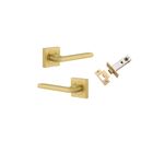 16275KPASS60 - Baltimore Lever - Square Rose Passage Kit - Brushed Gold PVD - Passage