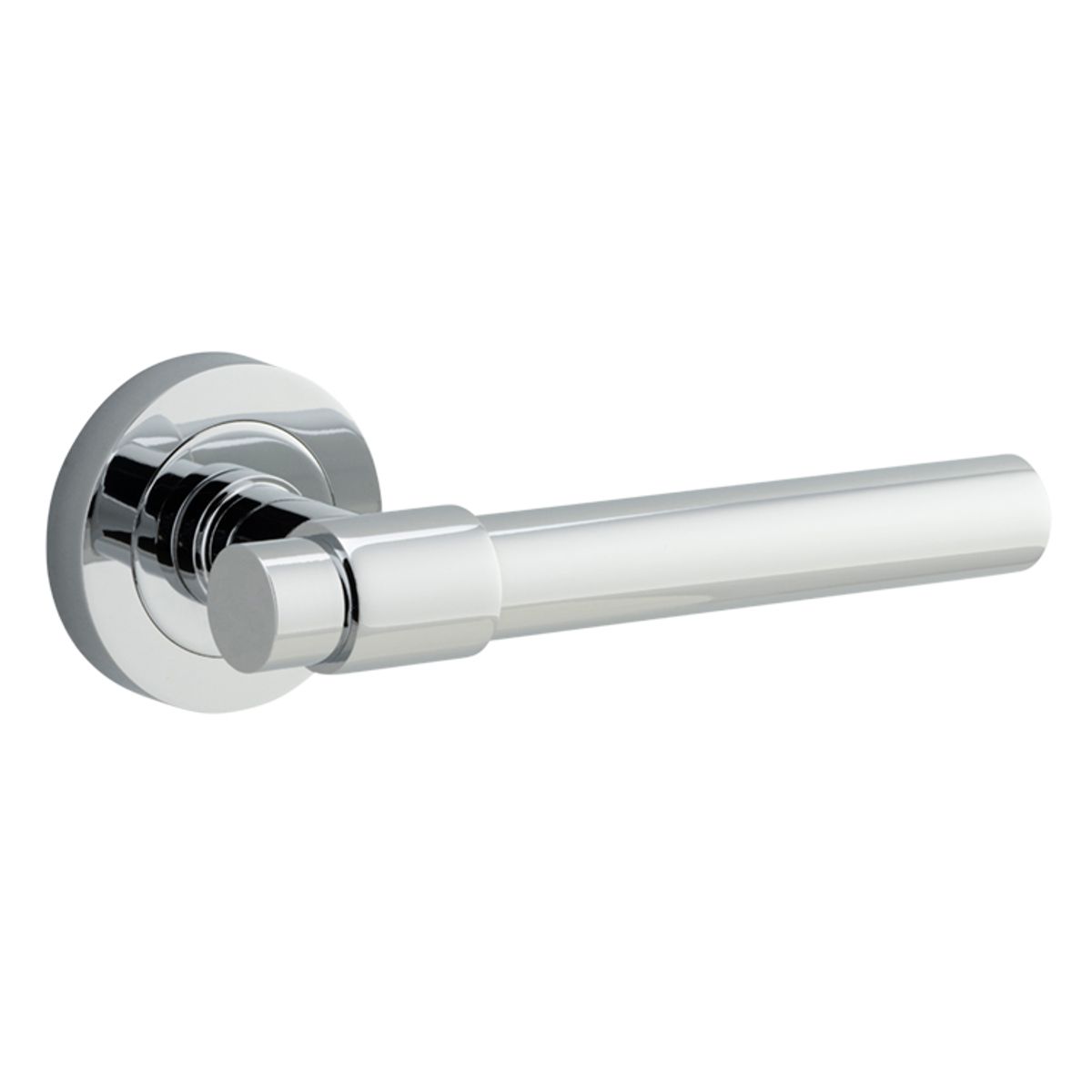 20624 - Helsinki Lever - Round Rose - Polished Chrome - Passage
