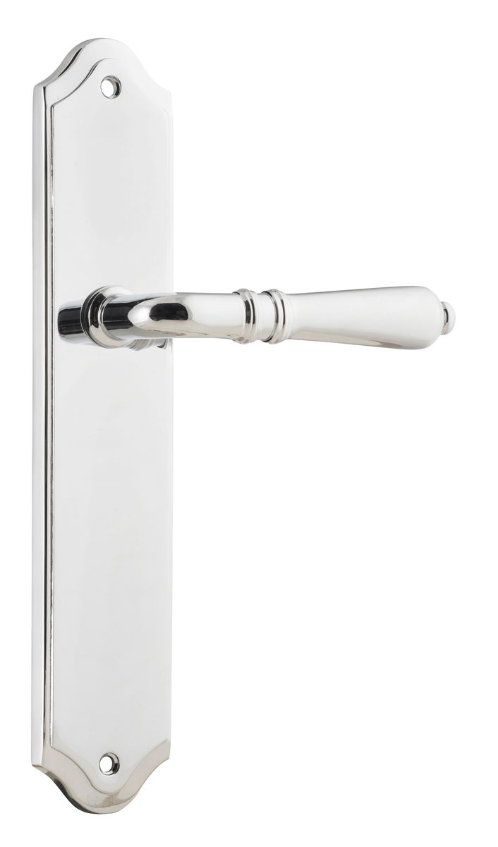 11712 - Sarlat Lever - Shouldered Backplate - Polished Chrome - Passage