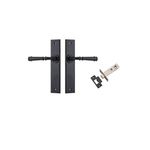 12786KPASS60 - Verona Lever - Chamfered  Backplate Passage Kit - Matt Black - Passage