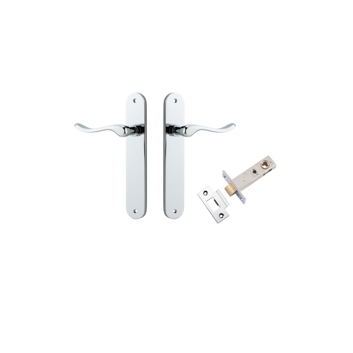 11924KPASS60 - Stirling Lever - Oval Backplate Passage Kit - Polished Chrome - Passage
