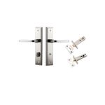 14244KPRIV60 - Annecy Lever - Stepped Backplate Privacy Kit with Privacy Turn - Polished Nickel - Privacy